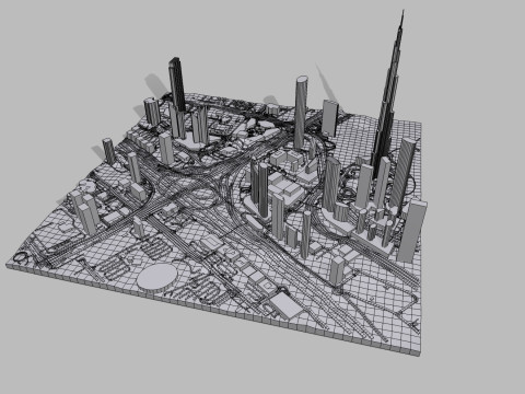 Business Bay Dubai United Arab Emirates 3D-Modell