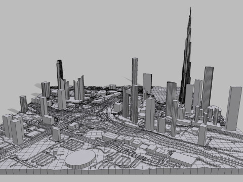 Business Bay Dubai United Arab Emirates 3D-Modell