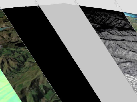 Island Banks Peninsula New Zeland 3D Model