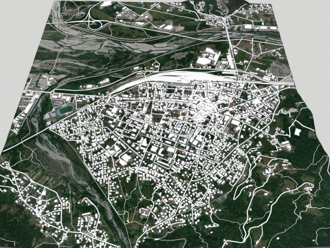 Cityscape Domodossola Italy Modèle 3D