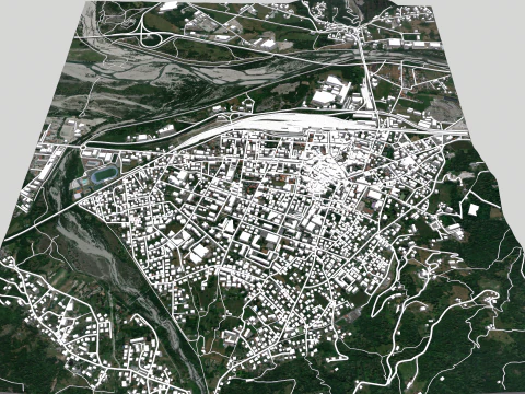 Cityscape Domodossola Italy 3D Model