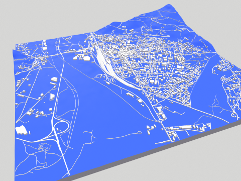 Cityscape Domodossola Italy Modèle 3D