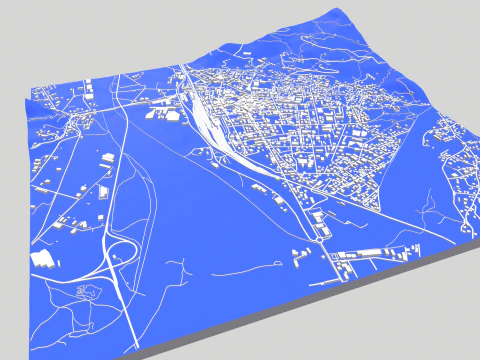 Cityscape Domodossola Italy 3D Model