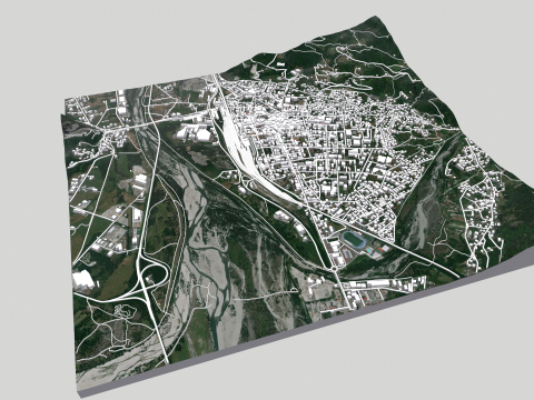 Cityscape Domodossola Italy Modèle 3D