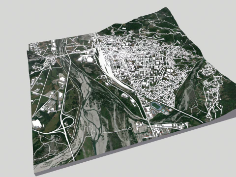Cityscape Domodossola Italy 3D Model