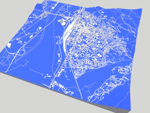 Cityscape Domodossola Italy 3D Model