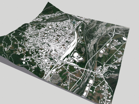 Cityscape Domodossola Italy Modèle 3D