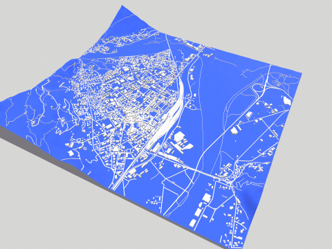 Cityscape Domodossola Italy Modèle 3D