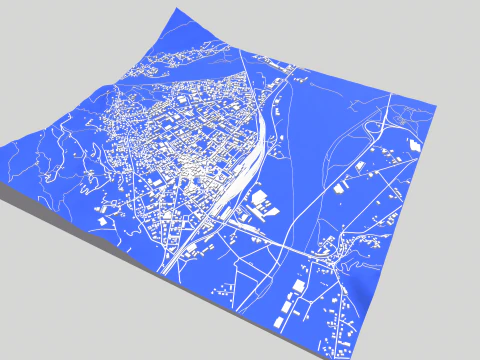 Cityscape Domodossola Italy 3D Model