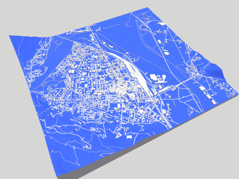 Cityscape Domodossola Italy Modèle 3D