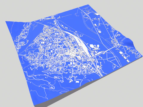 Cityscape Domodossola Italy 3D Model