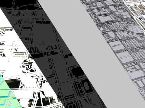 Cityscape Des Moines United States 3Dモデル