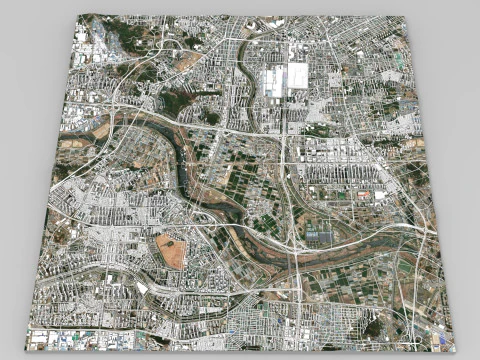 Cityscape Gwangju Republic of Korea 3D Model