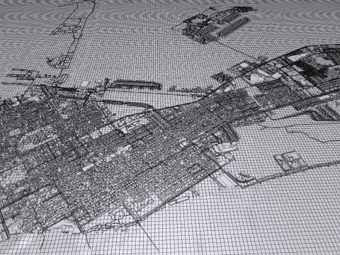 Cityscape Key West Florida United States 3D 모델