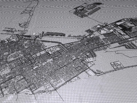 Cityscape Key West Florida United States 3D Model