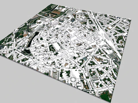 Cityscape Arras France 3D Model