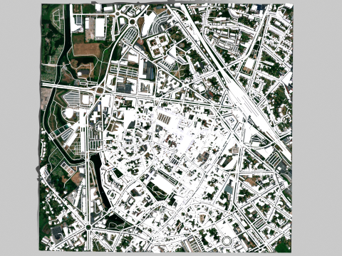 Cityscape Arras France 3D 模型