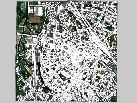 Cityscape Arras France 3D Model