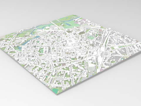 Cityscape Arras France 3D 模型