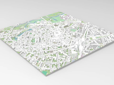 Cityscape Arras France 3D Model