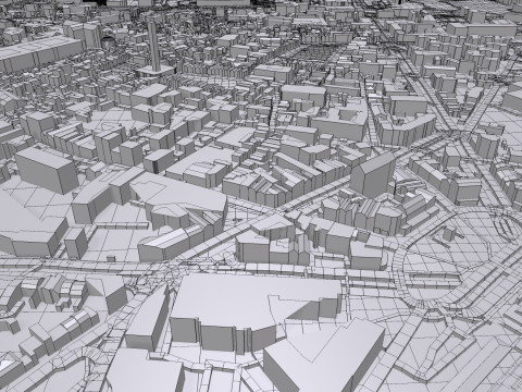 Cityscape Arras France 3D 模型