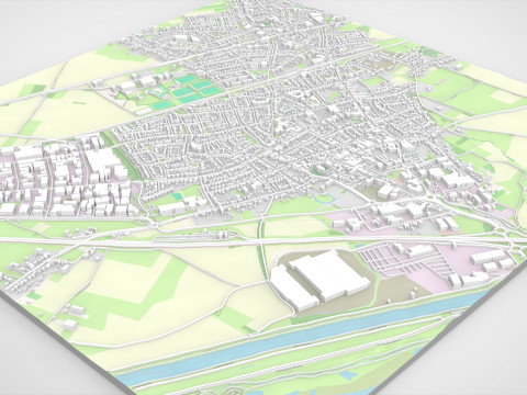 Cityscape Echt Netherlands Modelo 3D