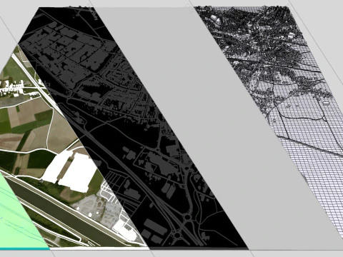 Paisagem urbana de Echt Holanda Modelo 3D