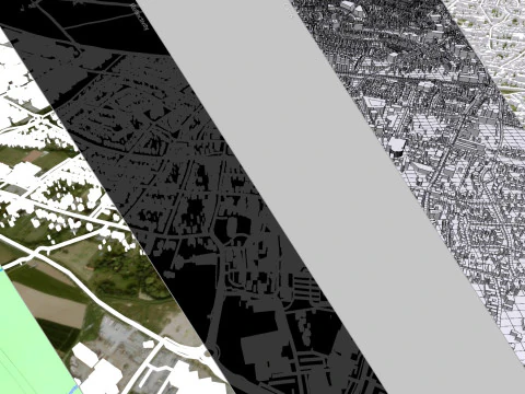 Paisagem urbana de Echt Holanda Modelo 3D