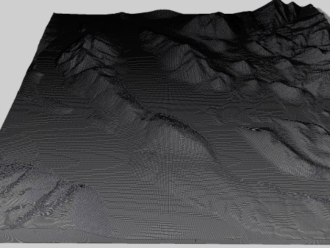 Lake Coleridge South Island New Zealand 3D 모델
