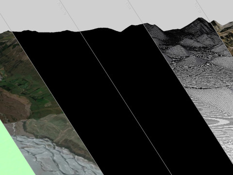 Lake Coleridge South Island New Zealand 3D 모델