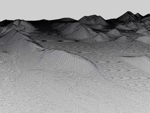 Lake Coleridge South Island New Zealand 3D 모델