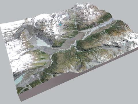 Mount The Butler Range New Zealand 3D 模型