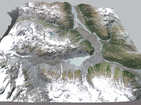 Mount The Butler Range New Zealand 3D 模型