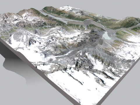 Mount The Butler Range New Zealand 3D 模型