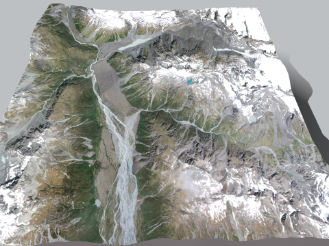 Mount The Butler Range New Zealand 3D 模型