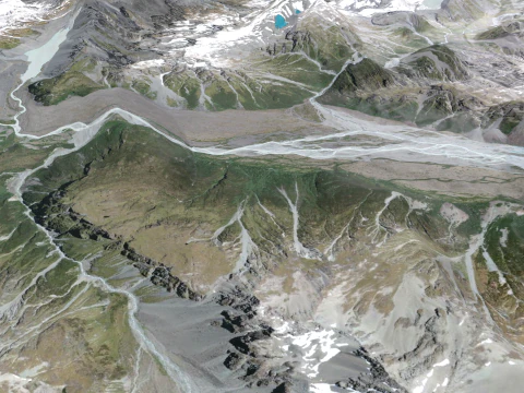 Mount The Butler Range Nieuw-Zeeland 3D Model