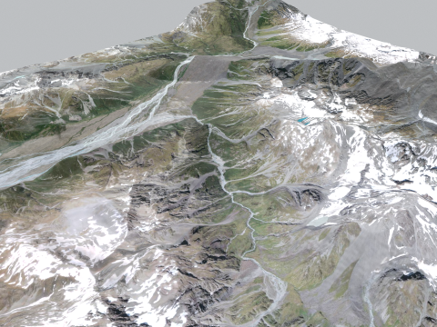 Mount The Butler Range New Zealand 3D 模型