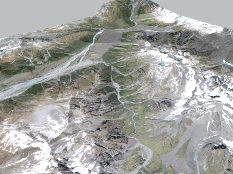 Mount The Butler Range Nieuw-Zeeland 3D Model