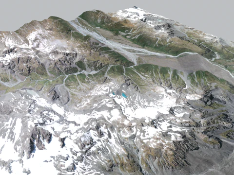 Mount The Butler Range Nieuw-Zeeland 3D Model