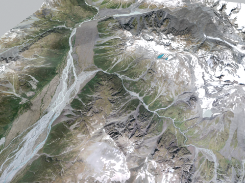 Mount The Butler Range New Zealand 3D 模型