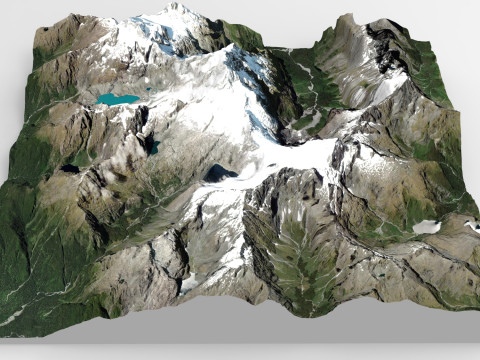 Mount Tutoko New Zealand 3D 模型