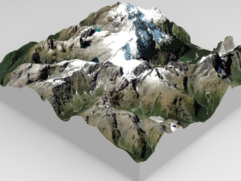 Mount Tutoko New Zealand 3D 模型