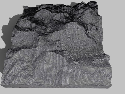 Mount Tutoko New Zealand 3D 模型