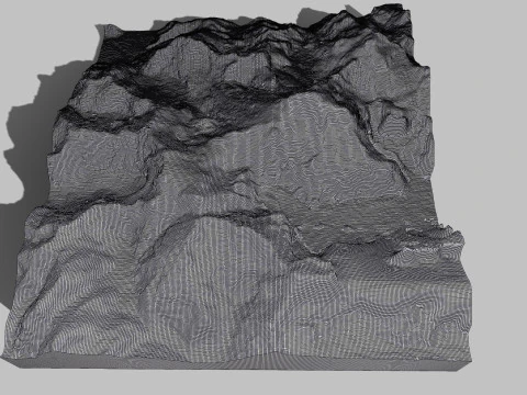 Monte Tutoko Nova Zel&acirc;ndia Modelo 3D