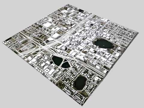 Cityscape Orlando Florida USA 3D Model