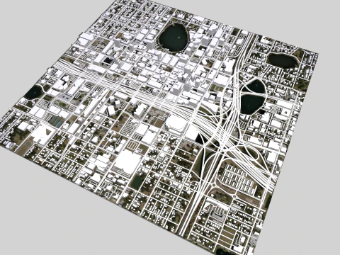 Cityscape Orlando Florida USA 3D Model