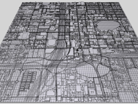 Cityscape Orlando Florida USA 3D Модель