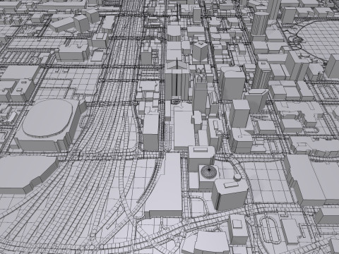 Cityscape Orlando Florida USA 3D Модель
