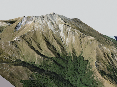 Mount Crichton New Zealand 3D 모델