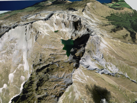 Mount Crichton New Zealand 3D 모델